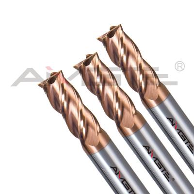 China HRC55 4 Flute End Mills 0.6μm Carbide Square End Mill H6 For Steel P20 for sale