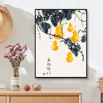 China DIY Digital Hand Painted Oil Painting Flat Simple Landscape Decorative Paintings With Good Omens for sale