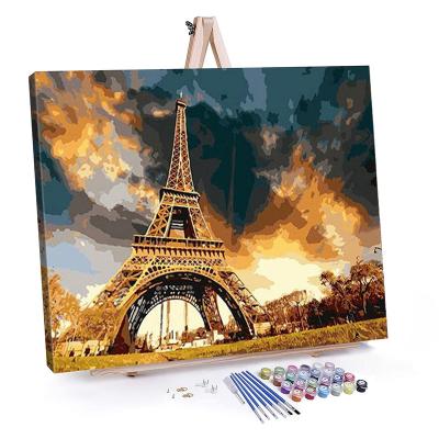 China Europe AOTE 2021 hot sale person paint by number kit for adult wall art diy custom paint by numbers for sale