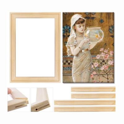 China Home Office Hotel Store Painting Canvas Stretcher Bars DIY Wood Frame Canvas Stretcher Strips For Canvas Prints Gallery Arts Accessory Materials for sale