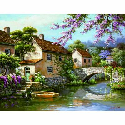 China Christmas 5d Diy Diamond Painting Set Kits Tools Wholesale 2020 Custom Gift Set for sale