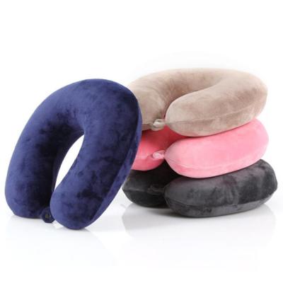 China Anti-Static Wholesale High Quality Travel Neck Pillow Memory Foam For Car & Airplane Travel for sale