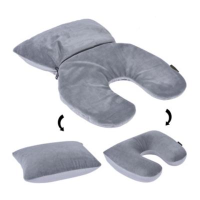 China Anti-Static Economic Multifunctional Custom 2 In 1 Soft Travel Neck Pillow With Micro Beads for sale