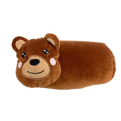 China Multifunctional New Design  Plush Bear Functional Travel Neck Pillow 2 In 1 Animal Pillow for sale