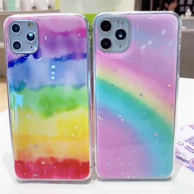 China Epoxy TPU Girl Fashion Glitter Bling Cell Phone Case For Iphone 12 11 pro X max XR XS max 6 7 8 for sale