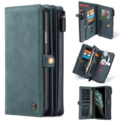 China CaseMe Magnetic Card Business Card Holder Flip Wallet Leather Cell Phone Case Protector Cover For iphone 11 pro X max XR XS max 6 7 8 for sale