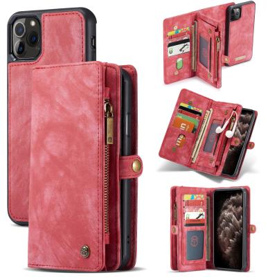 China CaseMe Custom Real Logo PU Wallet Phone Case Leather Card Slot Protector Cover For Iphone 6 7 8 Max Max X XR XS 11 pro for sale