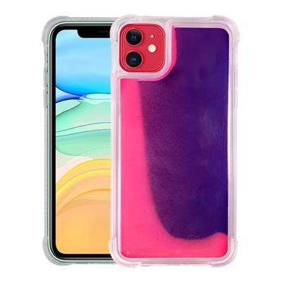 China Glow at Night Fashion Logo Printing Quicksand Bling Luxury GlitterTPU Custom PC Phone Case for Iphone 6 7 8 plus X max max XS XR 11 pro for sale