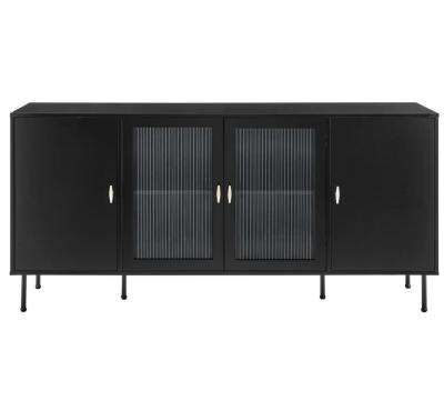 China Elegant Modern Wooden Sideboard Sideboard Storage Cabinet PU Lacquer Sideboard for sale