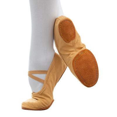 China Non-slip Dancing Dance Shoes Wholesale Custom Cowhide Kids Canvas Unique Women Ballet Dancing Shoes 111 for sale