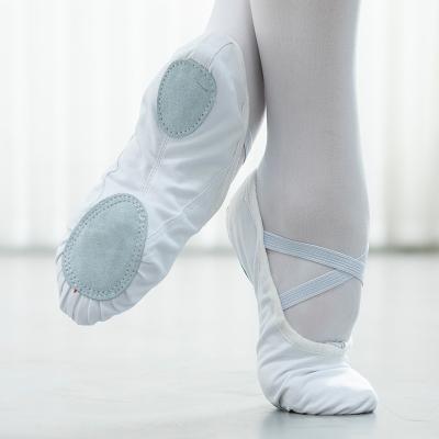 China Dance Comfortable Canvas Ballet Shoes Dance Shoes Wholesale Custom Cotton Fabric 002 for sale