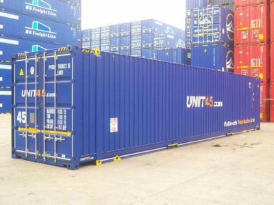 China Pallet 45HC 70 M3 Wide Dry Cargo Container for sale