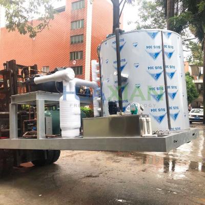 China 10 Ton Marine Fishing Equipment on Boat Seawater Flake Ice Making Maker Machine for Sale for sale