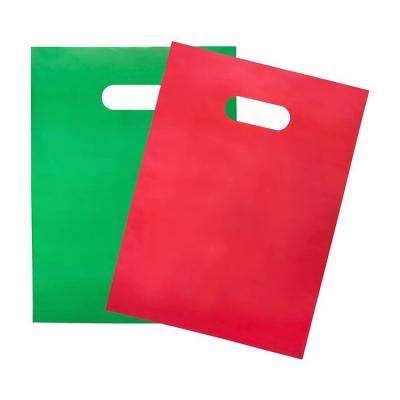 China Safety Eco-Friendly Thick Red Goods Plastic Glossy Retail Bag For Shopping, Gifts for sale