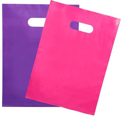 China Eco Friendly Plastic Die Cut Security Handle Bag Gift Packaging Bag for sale