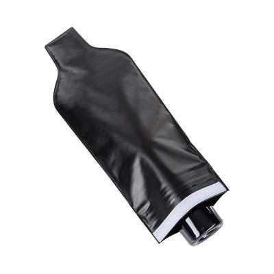 China Factory Sale Wine Plastic 3 Layer Bubble Sealing Zipper Lock PVC Red Wine Protector Bag For Bottle for sale