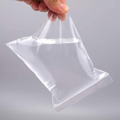 China 200 Pcs Disposable Waterproof Clear Plastic Ziplock Bag For Clothes for sale