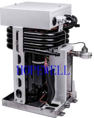 China Cruise Ship 2RT Water Cooled Industrial Water Cooled Refrigerator Hopewell 24000 Btu 2Ton Water Chiller for sale