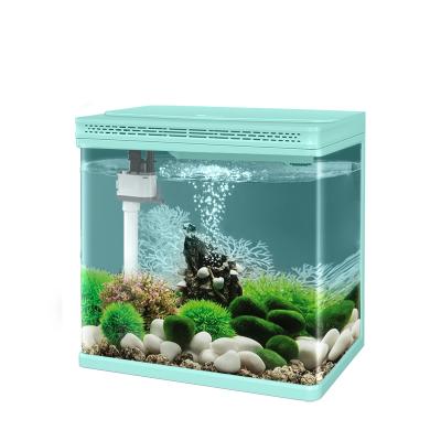 China YEE Fish Aquarium Desktop Ultra Desktop Koi Goldfish Ornamental Tank Fish White Viable Aquarium for sale