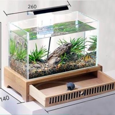 China YEE Small Tank Aquarium Mini Viable Fish Landscaping Tank for sale