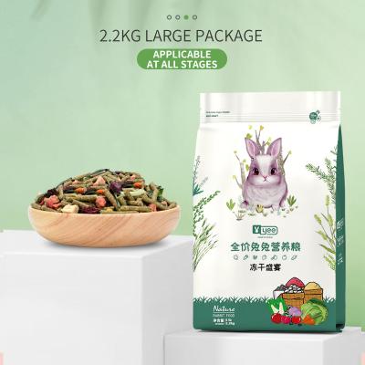 China Yee Pet Sustainable Nutrition Freeze Dried Rabbit Nutrition Food Green Healthy for sale