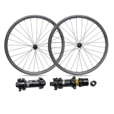 China Mountain Bikes 35mm Carbon 29er Mtb Bike Wheels Customs 25mm Depth Carbon 29er Enduro Rims With Ratchet System M60 Hub 36T for sale