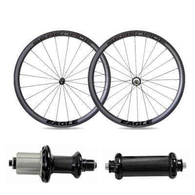 China Road Bikes V Brake Carbon Road Bike Wheelset R36 Hub 35*28mm Wheel Sapim CX-Ray Tubular Spokes for sale