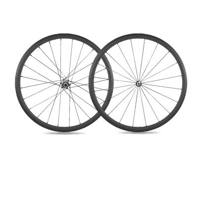 China Road Bikes OEM Wide Hub Carbon Fiber Road Tubeless Bike Wheelset Logo Bicycle Wheel Novatec AS61CB FS62CB 1239g 30mm Deep 28mm for sale