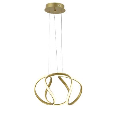 China Nordic Light Modern Aluminum Style Luxury Gold Pendant LED Pendant Lamp for Hotel Home Office for sale