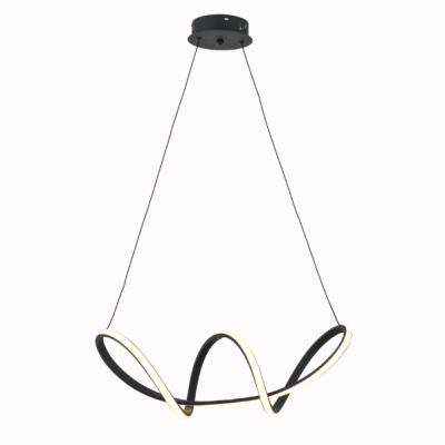 China 2022 New 36W LED Black Aluminum Pendant Light Home Lighting European Modern Creative Pendant Hotel Decoration for sale