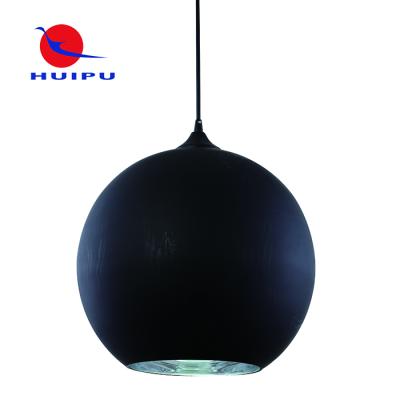 China Modern Simple Matt Black Glass Globe Chandelier Pendant Light Ball Around 400mm for sale