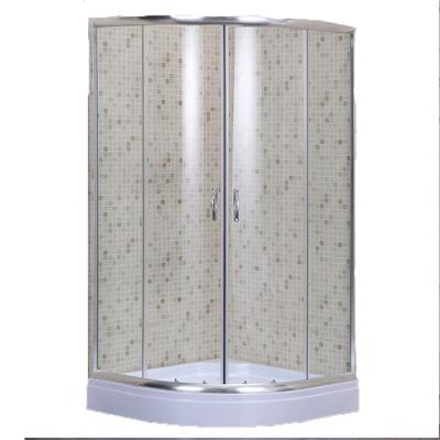 China Lowes Modern Sliding Shower Enclosures 90x90cm, Curved Prefab Glass Shower Enclosure, Cheap Shower Enclosures for sale