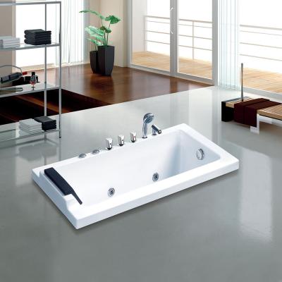 China Guangdong Cheap Price Embedded Rectangular Acrylic Drop In Bathtub for sale