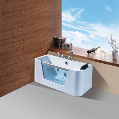 China single massage bathtub on double skirt side (left skirt) for sale