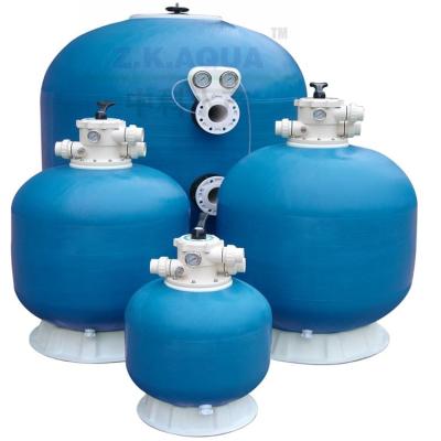 China Water Filtration Pump Swimming Pool Frp Pressure Sand Filter Durable Design for sale