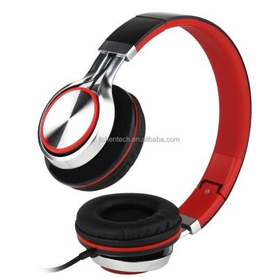 China Custom Logo Wired Headphone Stereo Portable Fones de ouvido Earphone Headband Headset for Cell Phones Laptop Computer for sale