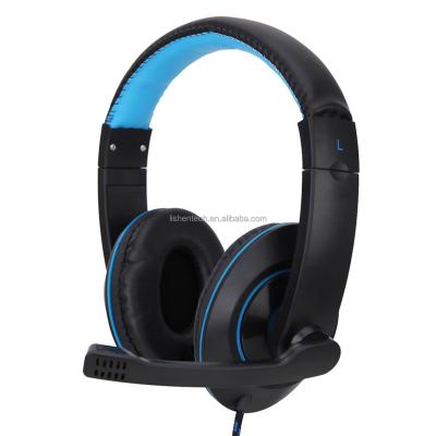 China Bass Stereo Over-Head Earphone PC Laptop Microphone Wired Headphones Headband Gaming Earphones Gaming Headsets For Computer PS4 Xbox for sale