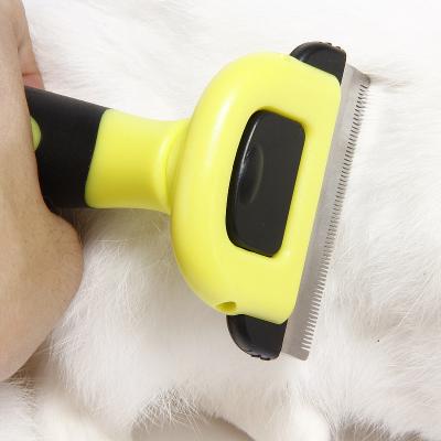 China Sustainable Dog Brush & Cat Brush Effectively Reduces Shedding Professional Grooming Brush & Deshedding Tool For Dogs & Cats for sale