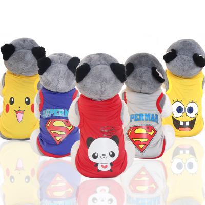 China Sustainable Hot Sales Pet Clothes Comfortable Pet Dog Vest Cute Printed Summer Vest for sale