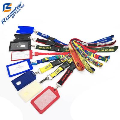 China 2020 ID Card Holder Lanyard BSCI Audited Custom Cheap Polyester Lanyards Supplier & Main Chain Holders Factory With Logo Printing From China for sale