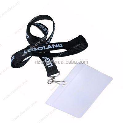 China Practical Wholesale Cheap Fashionprinted Logo Retractable Badge Reel Name Badge Two-Lanyer ID Card Holder Lanyard for sale