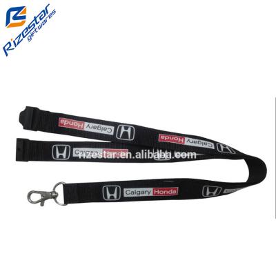 China Bottle Holder Polyester Sublimation Heat Transfer Printing Custom Neck Key Chain ID Card Badge Holder Lanyard for sale