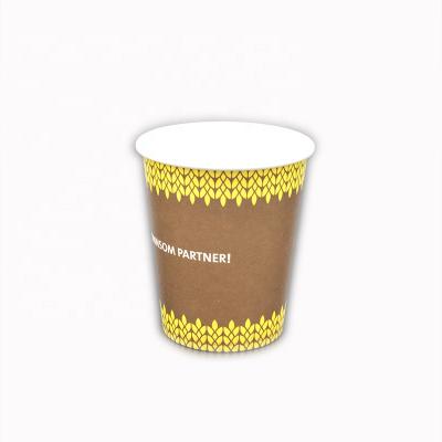 China 8oz 250ml 80mm Disposable Single Wall Paper Coffee Cups for sale