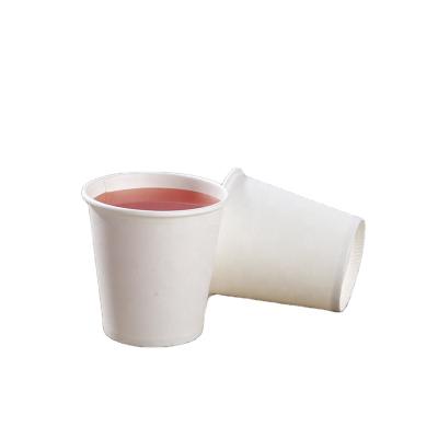 China Recyclable Single Wall Kraft White Paper Mug Coffee Cups White for sale