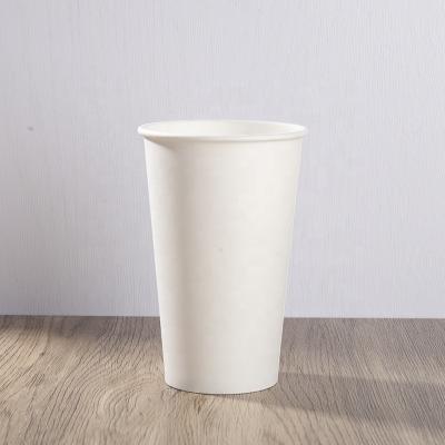 China xinhua new arrival recyclable 8oz 12 oz white disposable paper cups 20oz paper cup for sale