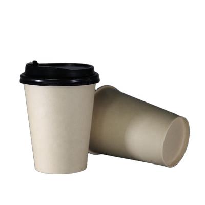 China PLA Biodegradable 100% Eco-friendly Compostable Liner Bamboo Paper Coffee Cups for sale