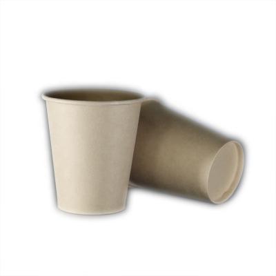 China Eco Friendly Biodegradable Biodegradable Biodegradable Bamboo Fiber Porcelain Paper Cups Disposable Coffee With Lid for sale