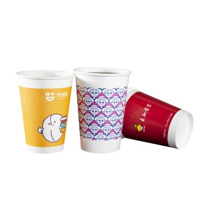 China Manufacturer Recyclable 16 10 Ounce Disposable To Go Hot Cold Drink Coffee Single Wall Paper Cup With Lids for sale