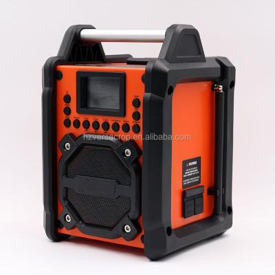 China Color Screen Digital FM/DAB+/BT Digital Ultra Rugged Construction Site Radio Weather Channel AM/FM/DAB Radio Receiver With Large Easy To Reread for sale