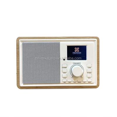 China Wood Internet and FM Radio Wholesales OEM Ethernet Plug FM WiFi internet/DAB+ Radio for sale